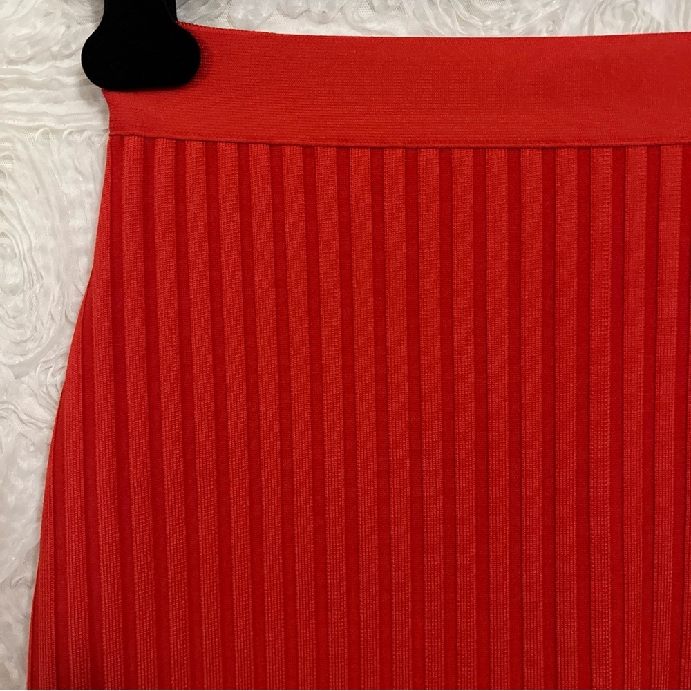 BELLA BARNETT Orange Bandage Wiggle Pencil Bombshell Sexy Tight Skirt Medium - Picture 4 of 7